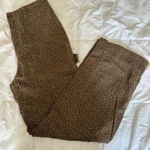 Gap Animal Print Carpenter Pant